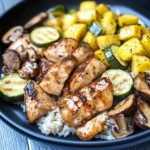 Air Fryer Hibachi Chicken & Vegetables