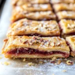 Apricot Raspberry Rugelach Bars