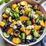 Blueberry Peach Feta Salad