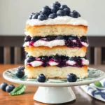 Blueberry Shortcake Cake