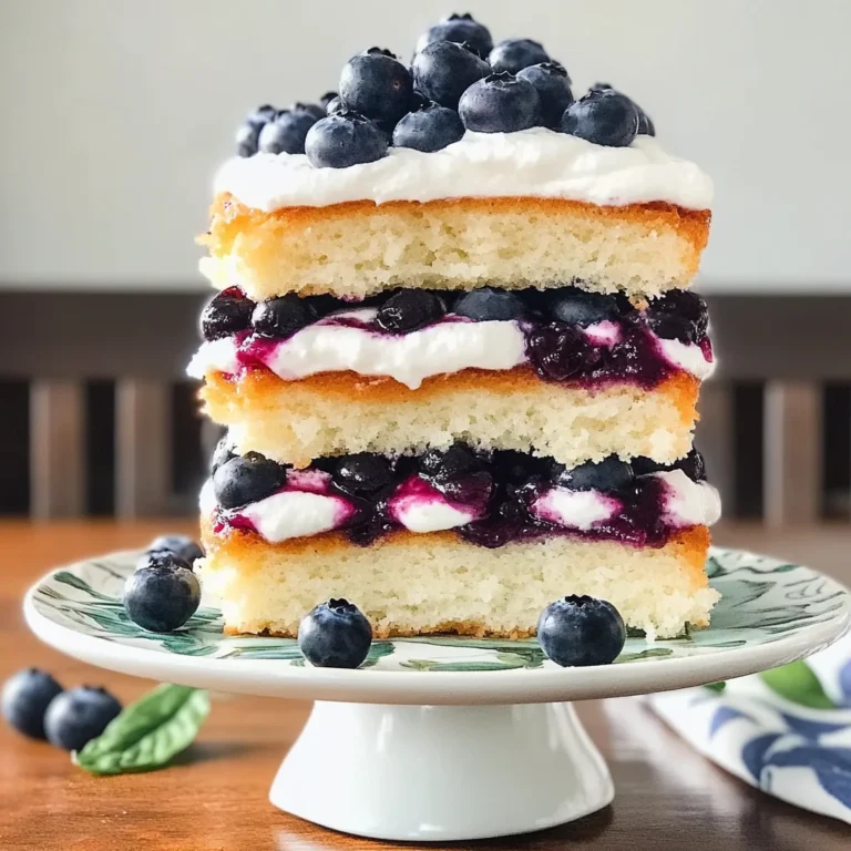 Blueberry Shortcake Cake