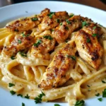 Cajun Chicken Pasta In Creamy Parmesan Garlic Sauce