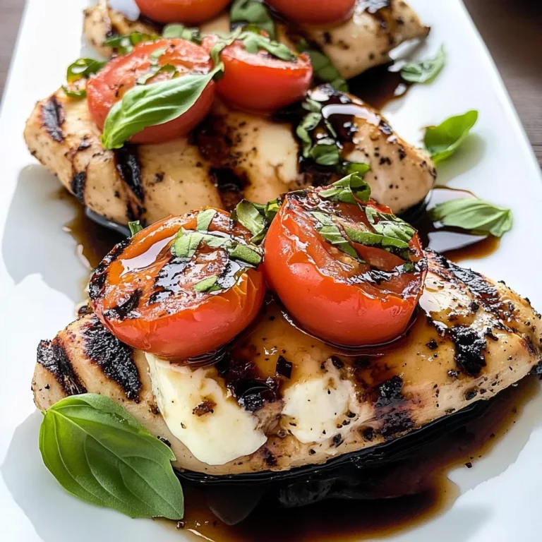 Caprese Grilled Chicken with Balsamic Reduction Recipe