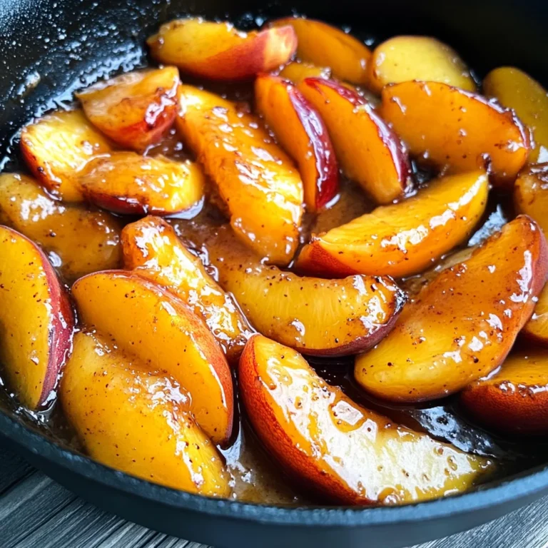 Caramelized Skillet Peaches