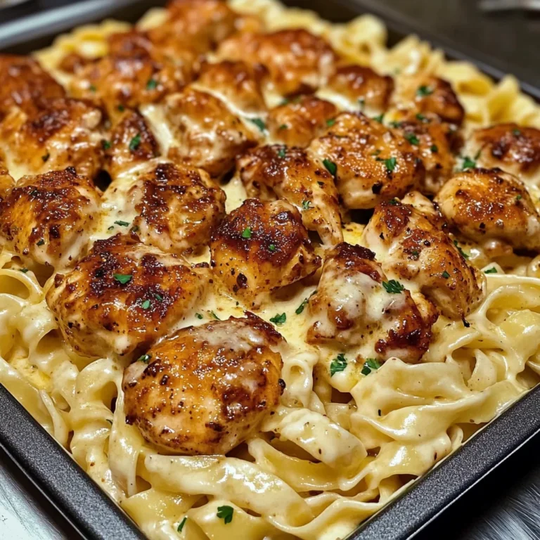 Creamy Cajun Chicken Bites And Fettuccine Alfredo