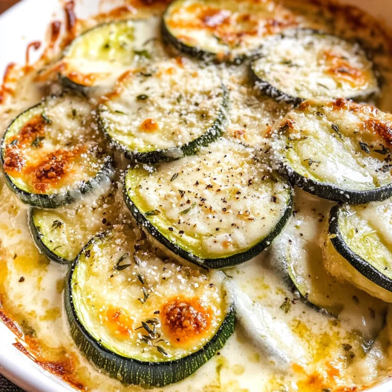 Creamy Parmesan Zucchini