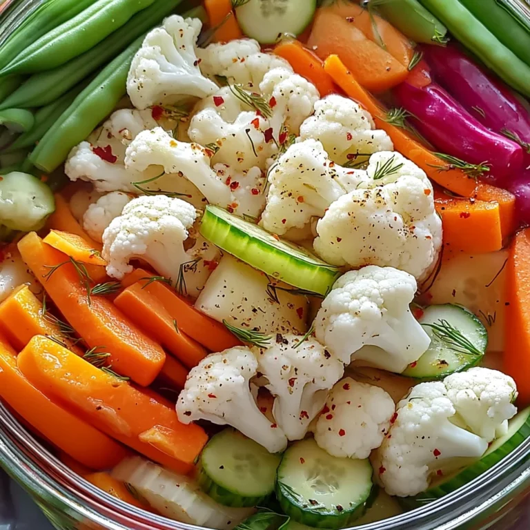 Easy Refrigerator Pickled Vegetables Recipe - Quick & Tangy!