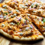 Four Cheese Buffalo Chicken Pizza