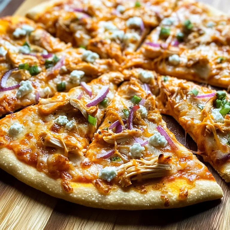Four Cheese Buffalo Chicken Pizza