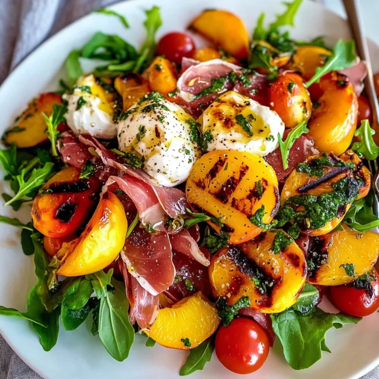 Grilled Nectarine Burrata Prosciutto Salad