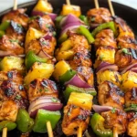 Hawaiian Chicken Kebabs