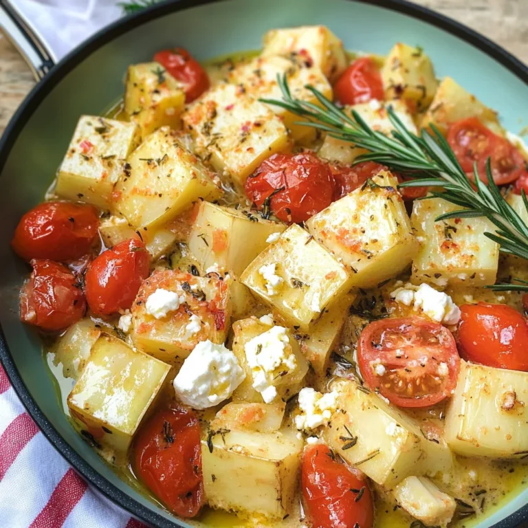 Kohlrabipfanne mit Tomate und Feta