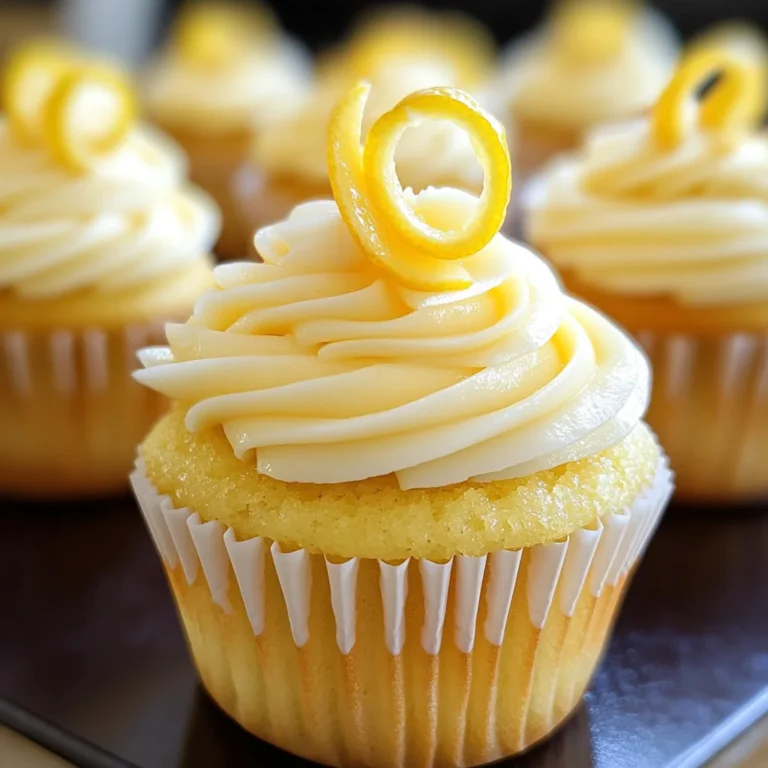 Lemon Cupcakes with Lemon Cream Cheese Frosting