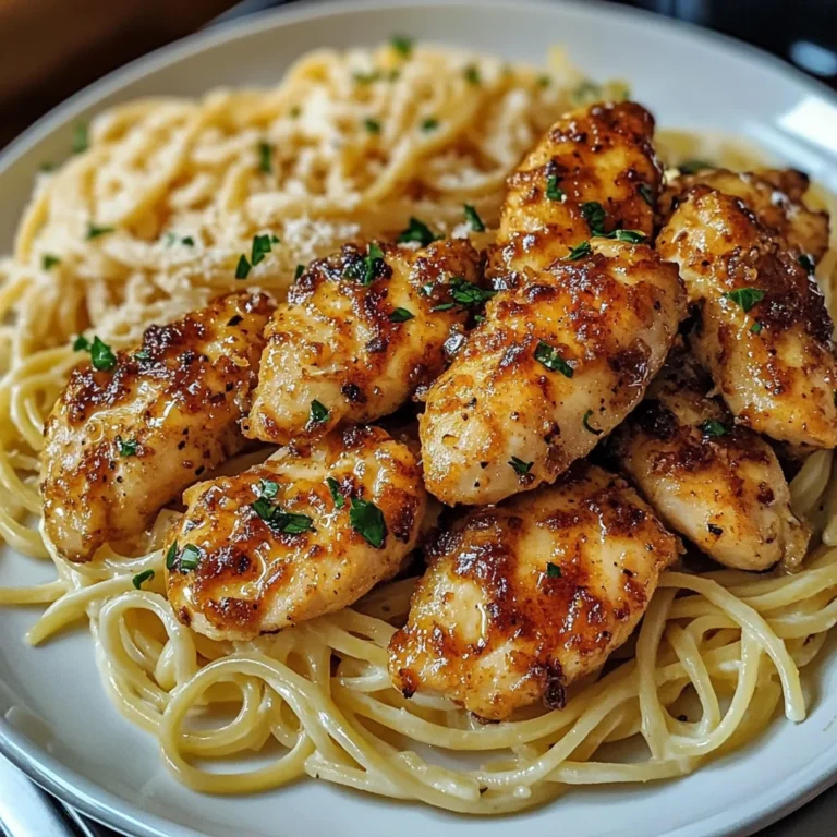 Lemon Garlic Butter Chicken Served