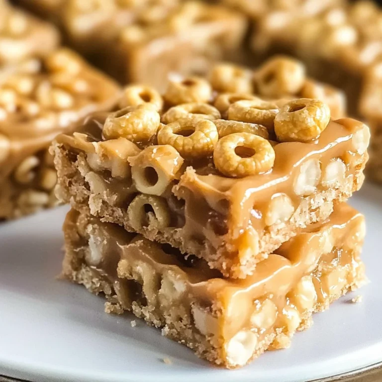 No Bake Peanut Butter Cheerio Bars