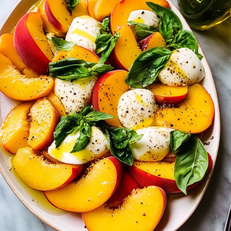 Peach Caprese Salad