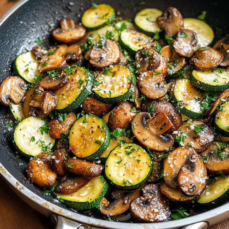 Skillet Zucchini and Mushrooms