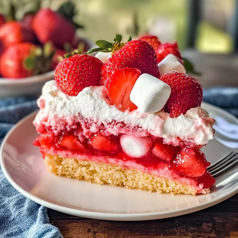 Upside Down Strawberry Cake