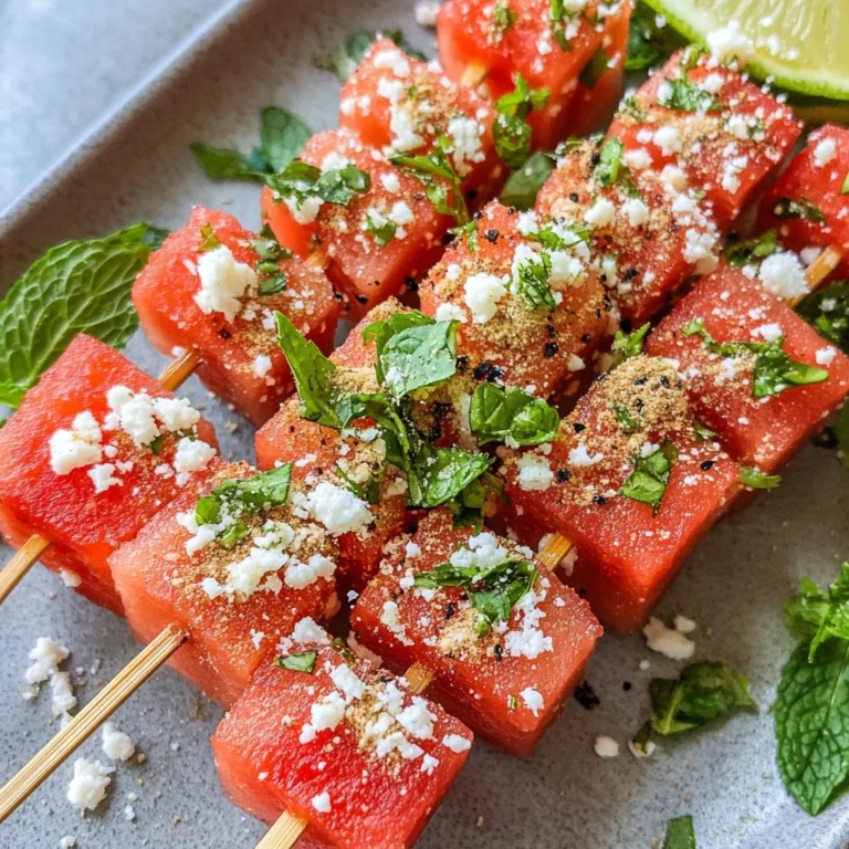 Watermelon Tajin Skewers