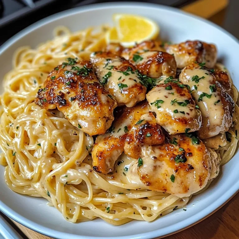 Zesty Lemon Butter Chicken Served