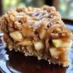Apple Crumb Cake with Cinnamon Apple Drizzle