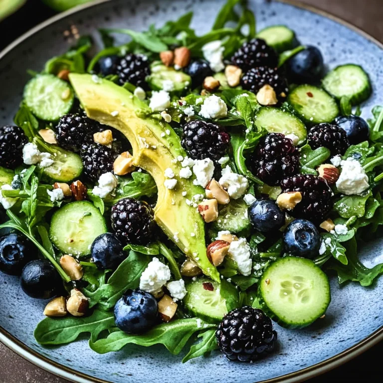 Blackberry, Avocado and Arugula Salad