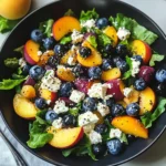 Blueberry Peach Feta Salad