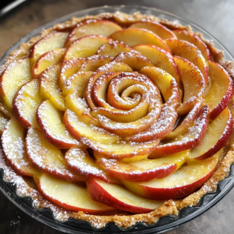 Cinnamon Roll Apple Rose Tart