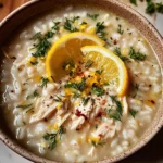 Cozy Lemon Chicken & Rice Soup
