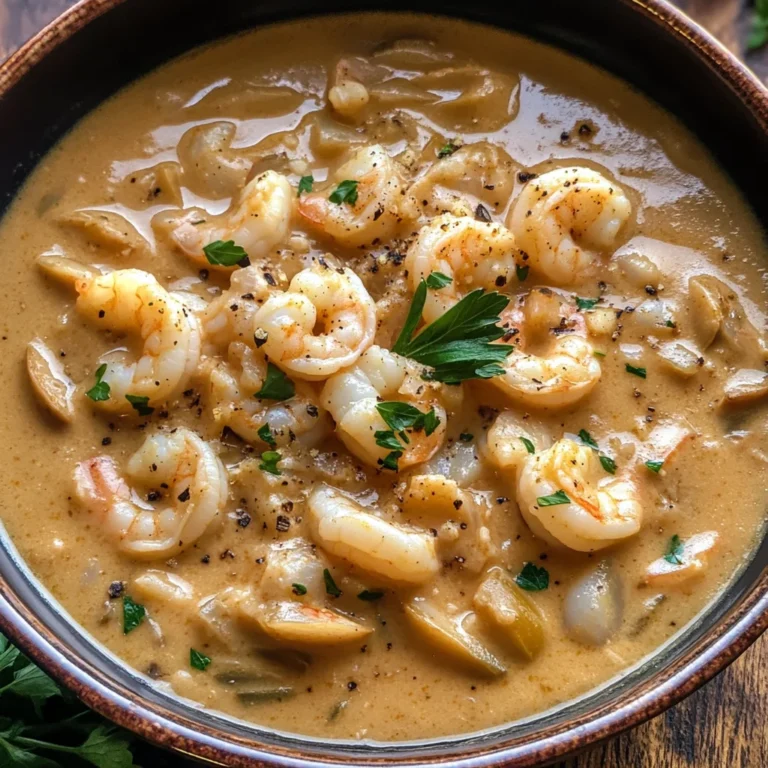 Creamy Crab and Shrimp Seafood Bisque