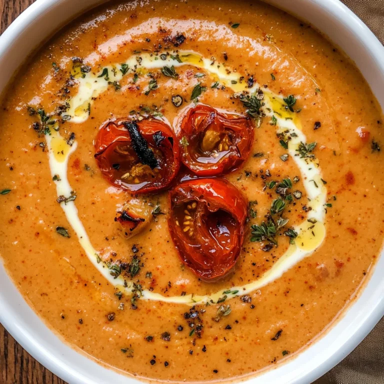 Creamy Roasted Garlic Tomato Soup