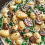 Creamy Spinach and Mushroom Gnocchi (One-Pan, 20 Minutes)