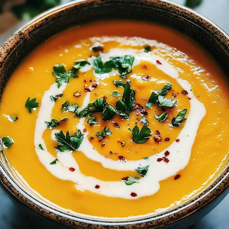 Easy Butternut Squash and Sweet Potato Soup