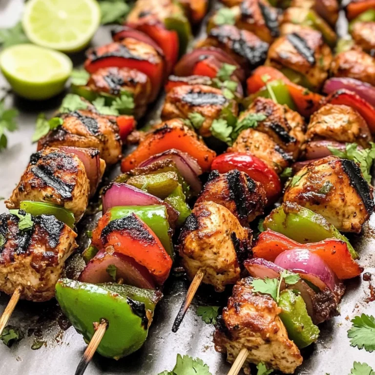 Fajita Chicken Kebabs