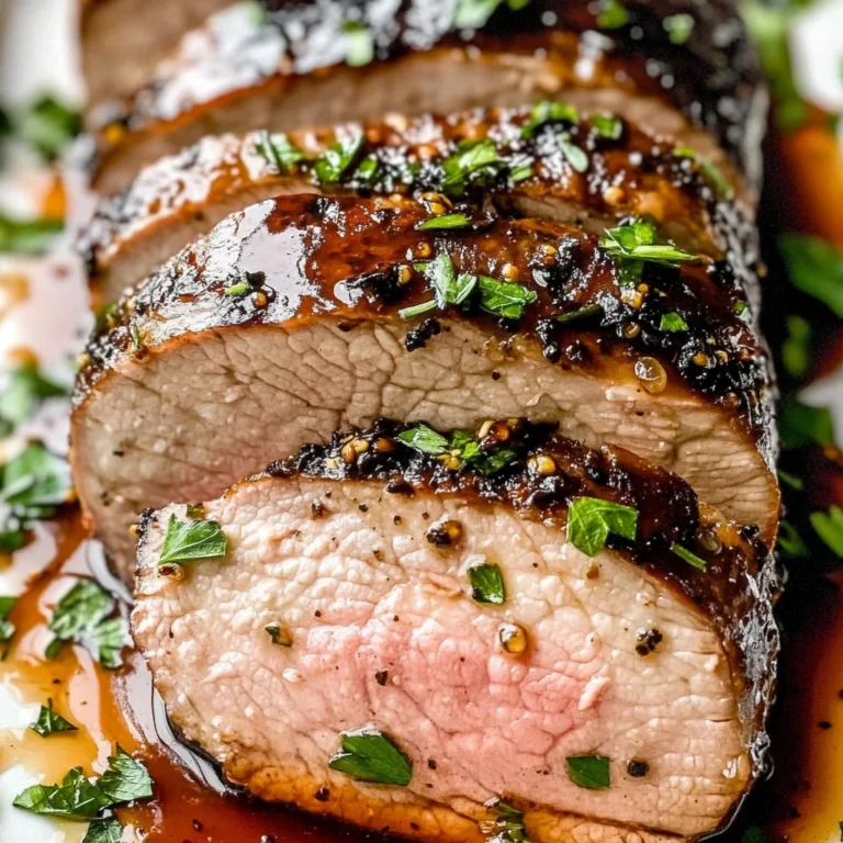 Garlic Balsamic Crusted beef Tenderloin
