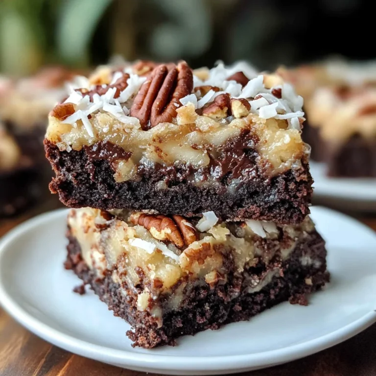 German Chocolate Brownies