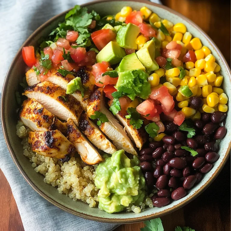 Grilled Chicken Burrito Bowls with Avocado Salsa