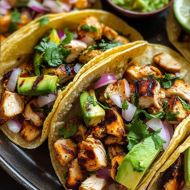 Grilled Chicken Street Tacos