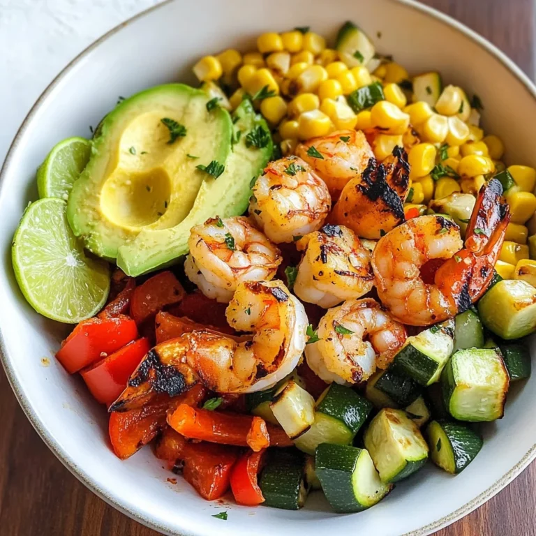 Grilled Shrimp and Vegetable Bowl