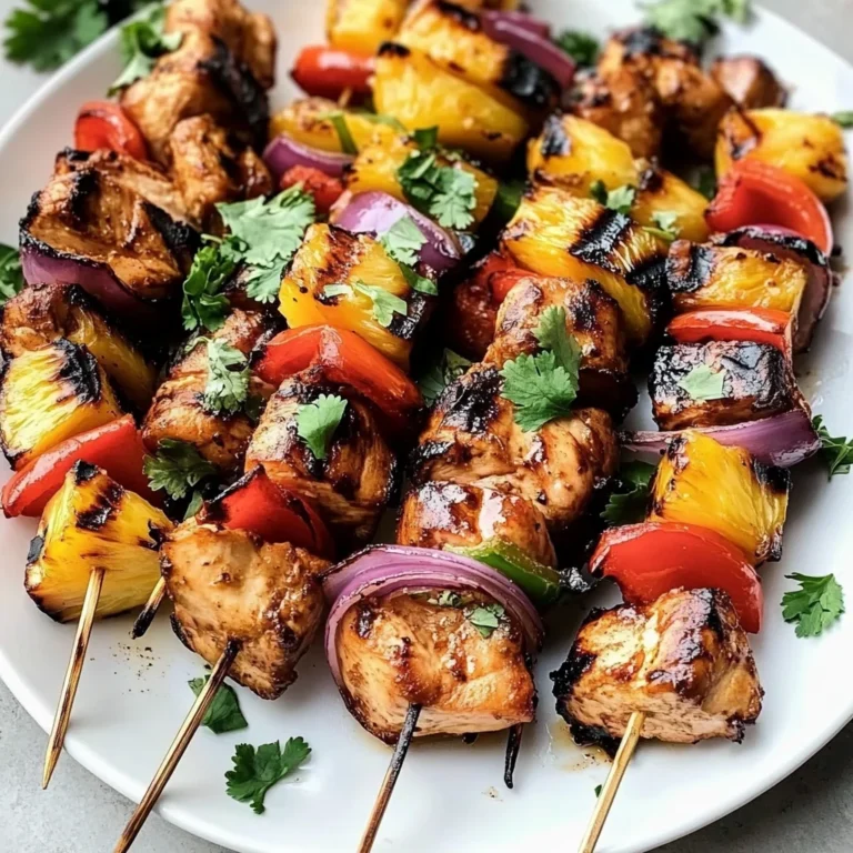 Hawaiian Chicken Skewers