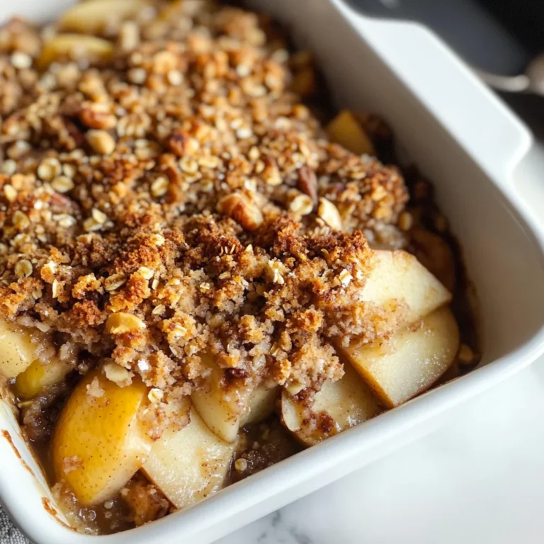 Healthy Breakfast Apple Crumble