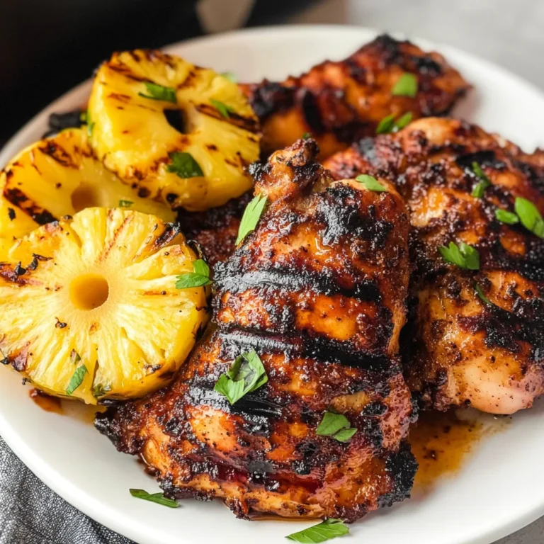 Homemade Grilled Pineapple Chicken