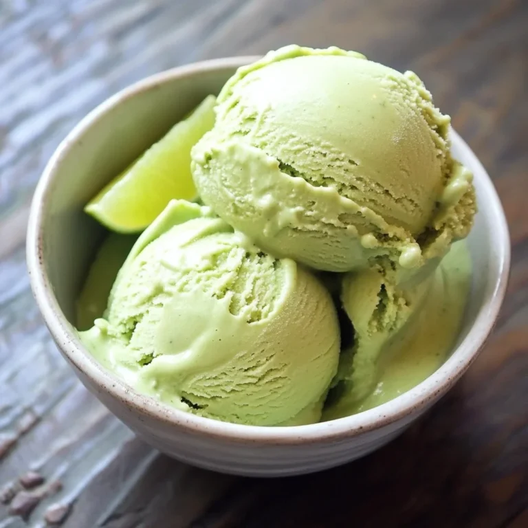 Key Lime Avocado Vegan Ice Cream