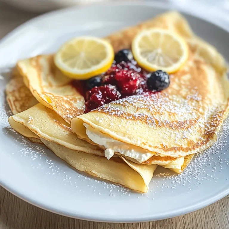 Lemon Ricotta Crepes