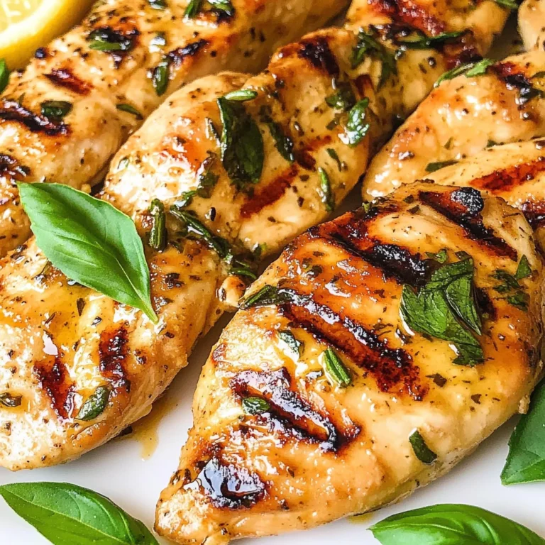 Lemon Rosemary Grilled Chicken Tenders