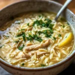 Mediterranean Lemon Chicken Soup