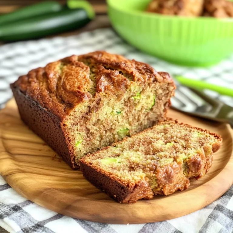 Moist and Delicious Cinnamon Swirl Zucchini Bread