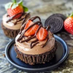 No Bake Mini Chocolate Cheesecakes