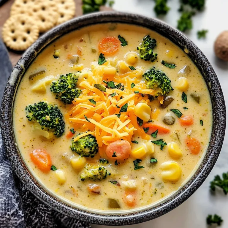 One Pot Creamy Vegetable Soup