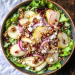 Pear Salad with Creamy Pomegranate Dressing